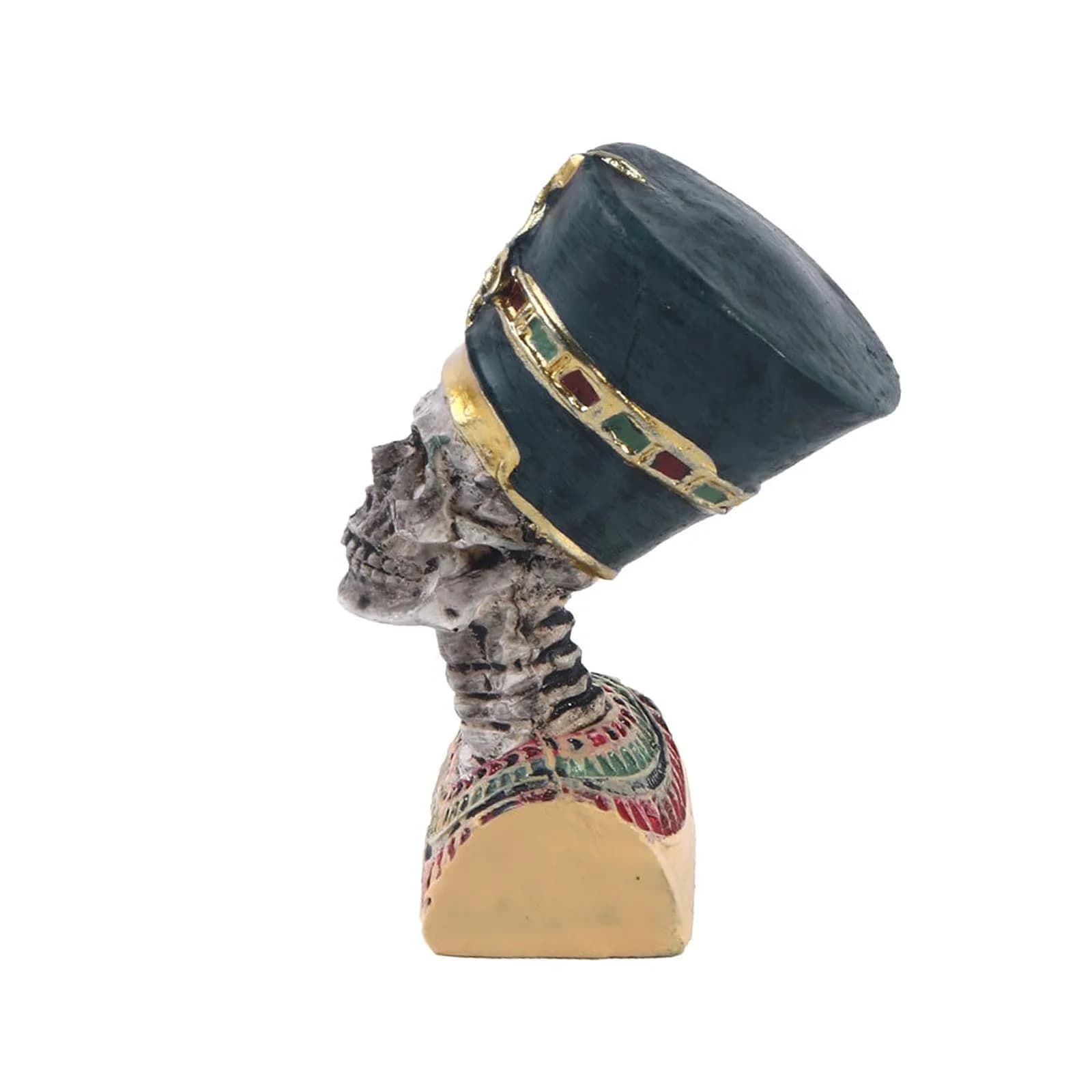Kocris Casa Ancient Egypt Priest Skull Decoration for Aquariums & Terrariums | 5.33cm (2.1" H) Resin Sculpture - view 3