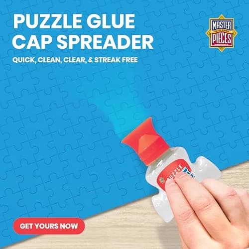 Masterpieces Puzzle Glue 5oz Shaped Bottle - Clear - Vibrant Artwork & Durable Pieces for Teens & Adults thumbnail 7