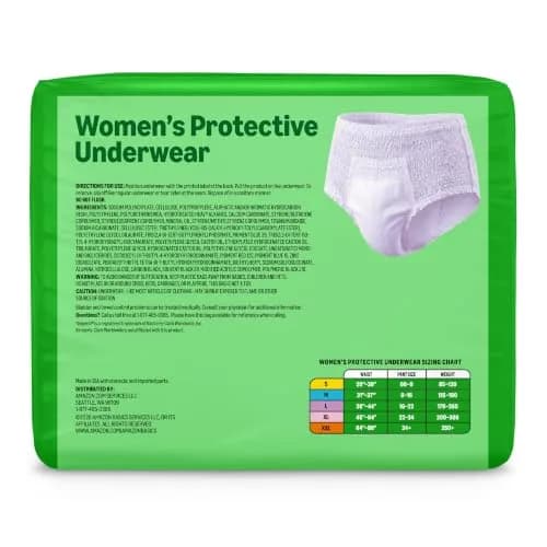 Amazon Basics Postpartum Incontinence Underwear for Women, Maximum Absorbency, XL Lavender, 45 Count | Dri-Fit Technology for Leak Protection thumbnail 7