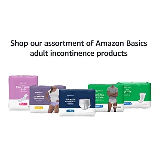 Amazon Basics Maximum Absorbency Incontinence Underwear for Women, Medium, Lavender, 60 Count | Dri-Fit Technology for Bladder Leak Protection thumbnail 7