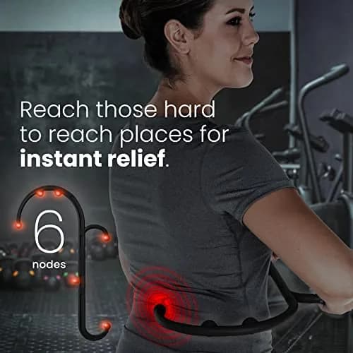 LiBa Trigger Point Cane Massager for Back and Neck | 36.83 cm (14.5 in) Deep Tissue Muscle Knot Relief thumbnail 3