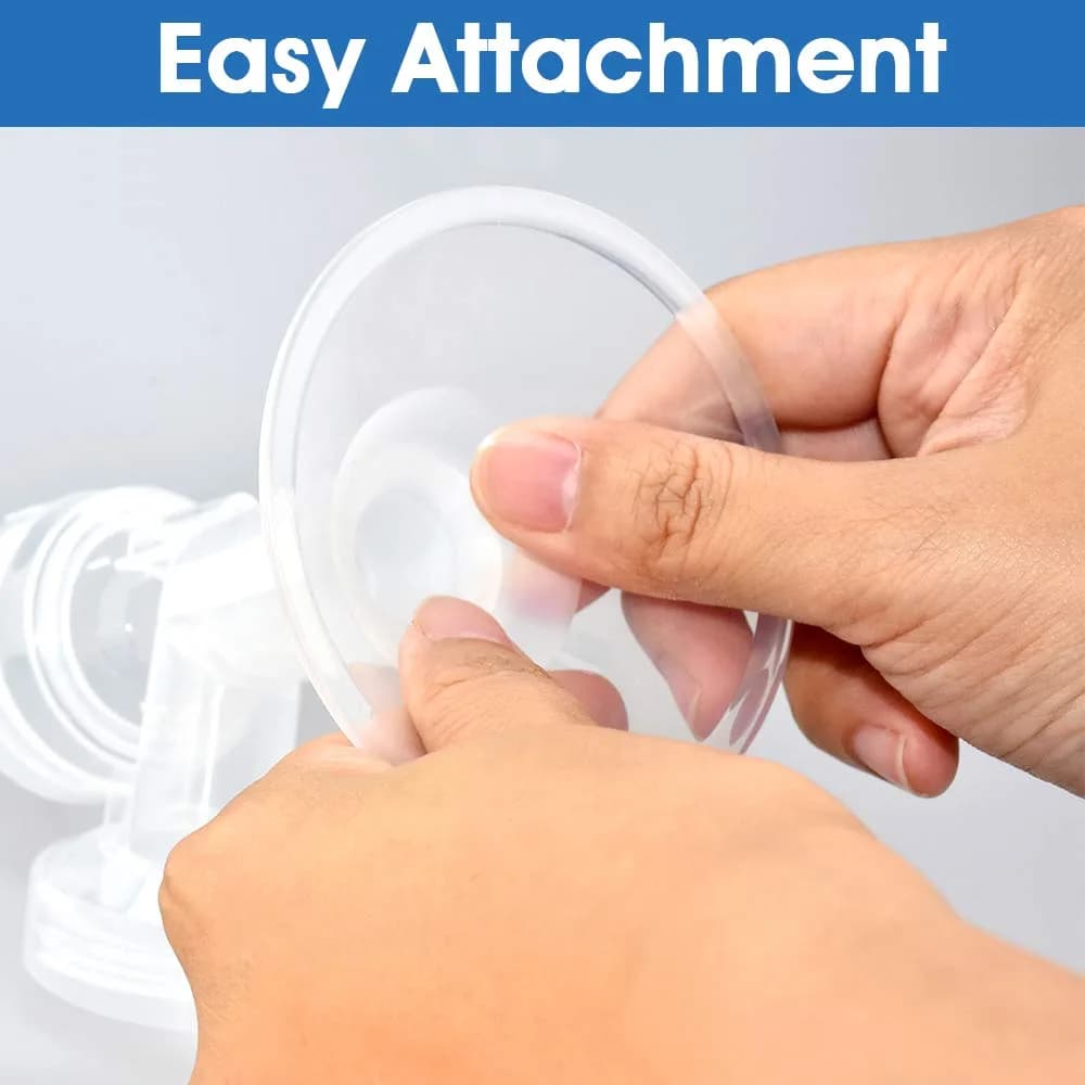 Maymom 21mm Semi-Clear Long Flange Inserts for 24mm Breast Pump Shields (2-Pack) - view 2