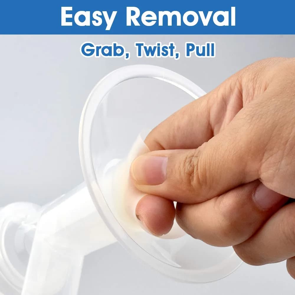 Maymom 21mm Semi-Clear Long Flange Inserts for 24mm Breast Pump Shields (2-Pack) - view 3