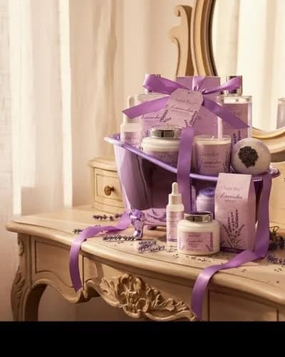Saint Roy Lavender Spa Gift Basket for Women | 10-Piece Bath & Body Set with Shea Butter & Vitamin E thumbnail 7