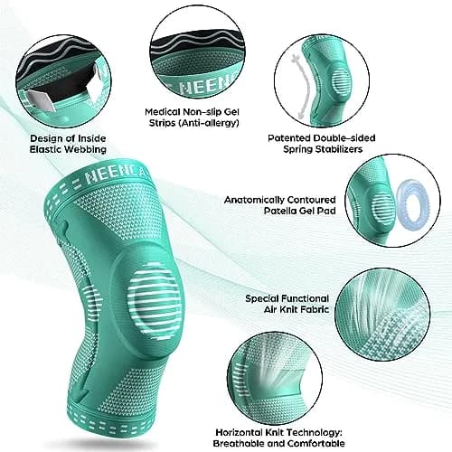 NEENCA Professional Knee Brace, Medical Support for Women & Men Relief | Patella Gel Pad & Stabilizers thumbnail 2