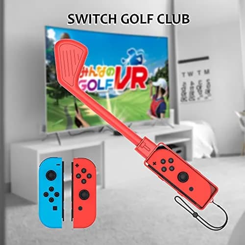 Uxilep Mario Golf Switch Joy-Con Accessories 2 Pack | Mini Hand Grip & Wrist Strap (Red & Blue) thumbnail 8