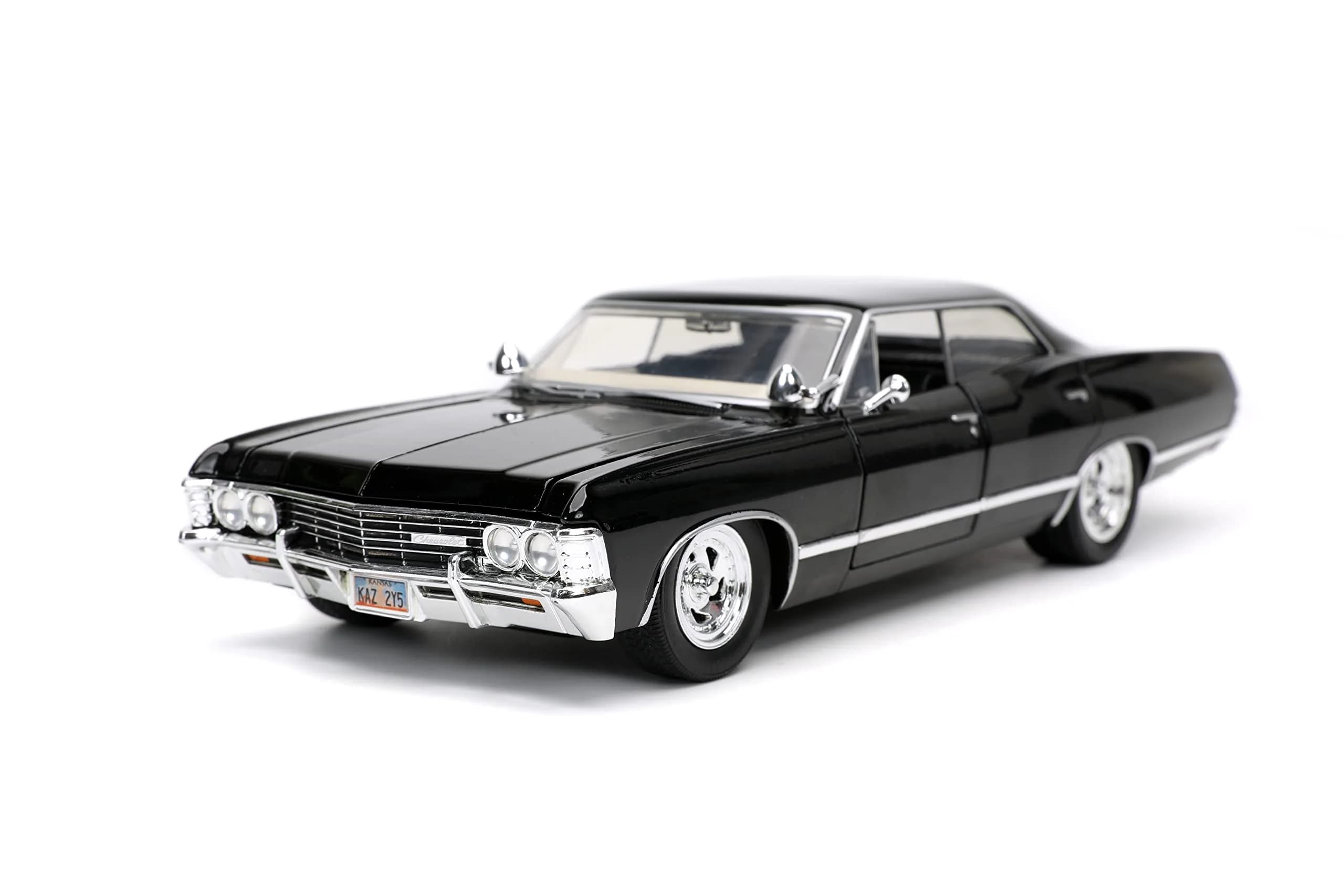 Jada Supernatural 1:24 1967 Chevy Impala Die-cast Car with Dean Winchester Figure | Ages 8+ (20 cm x 15 cm x 8 cm) - view 5