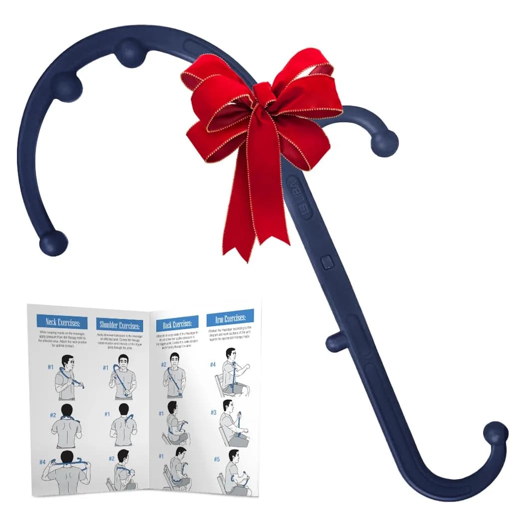 LiBa Trigger Point Hook Massager Navy | Deep Tissue Muscle Knot Relief for Neck, Back, and Full Body - main product image