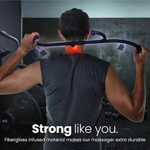 LiBa Trigger Point Hook Massager Navy | Deep Tissue Muscle Knot Relief for Neck, Back, and Full Body thumbnail 4