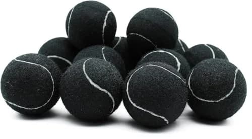 Magicorange Tennis Balls 12 Pack for Training & Pet Playing,Black | Durable Rubber & Felt, Bright Colors, Reusable Mesh Bag thumbnail 3