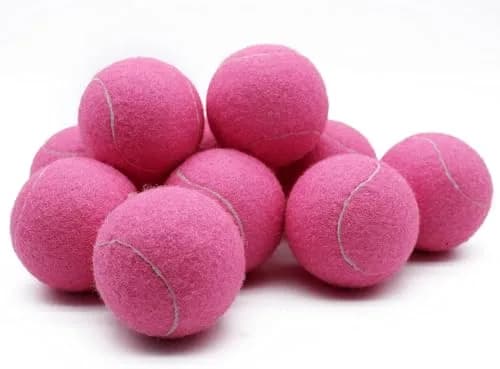 Magicorange Tennis Balls 12 Pack for Training & Pet Playing, Pink | Durable Rubber & Felt, Bright Colors thumbnail 4