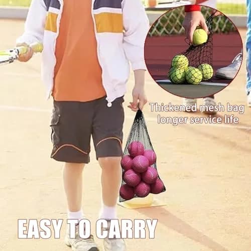 Magicorange Tennis Balls 12 Pack for Training & Pet Playing, Pink | Durable Rubber & Felt, Bright Colors thumbnail 9