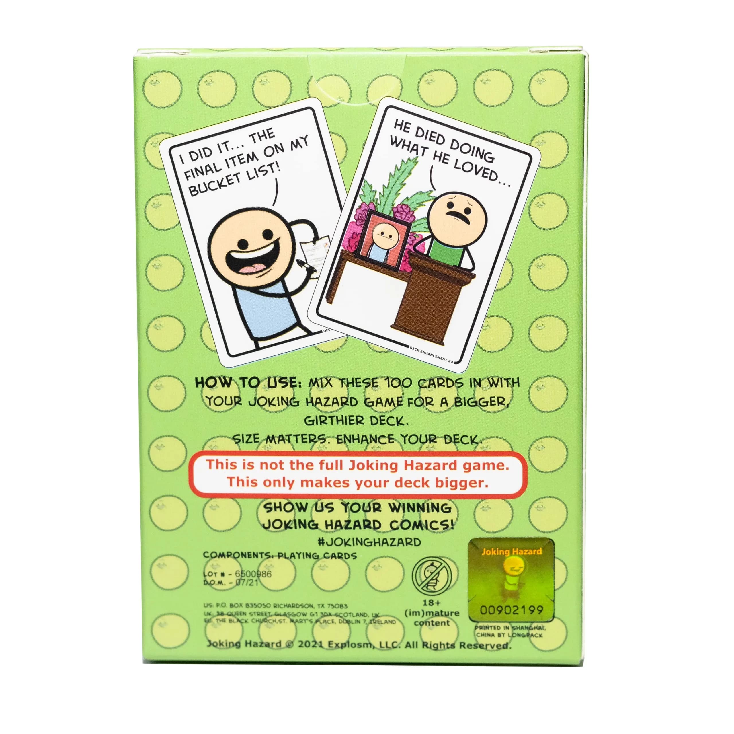 Joking Hazard Deck Enhancement #4 - Expansion Pack for Party Games, 100 New Hilarious Comic Cards | Perfect for Game Night - view 2