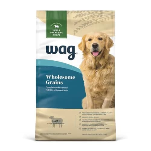 WAG Adult Premium Nutrition Dry Dog Food Supports Stomach & Skin 30 lb | Lamb & Brown Rice thumbnail 1