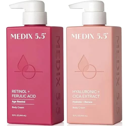 Medix 5.5 Retinol + Hyaluronic Acid Cream 2 Piece Set for Anti Aging & Hydration thumbnail 1