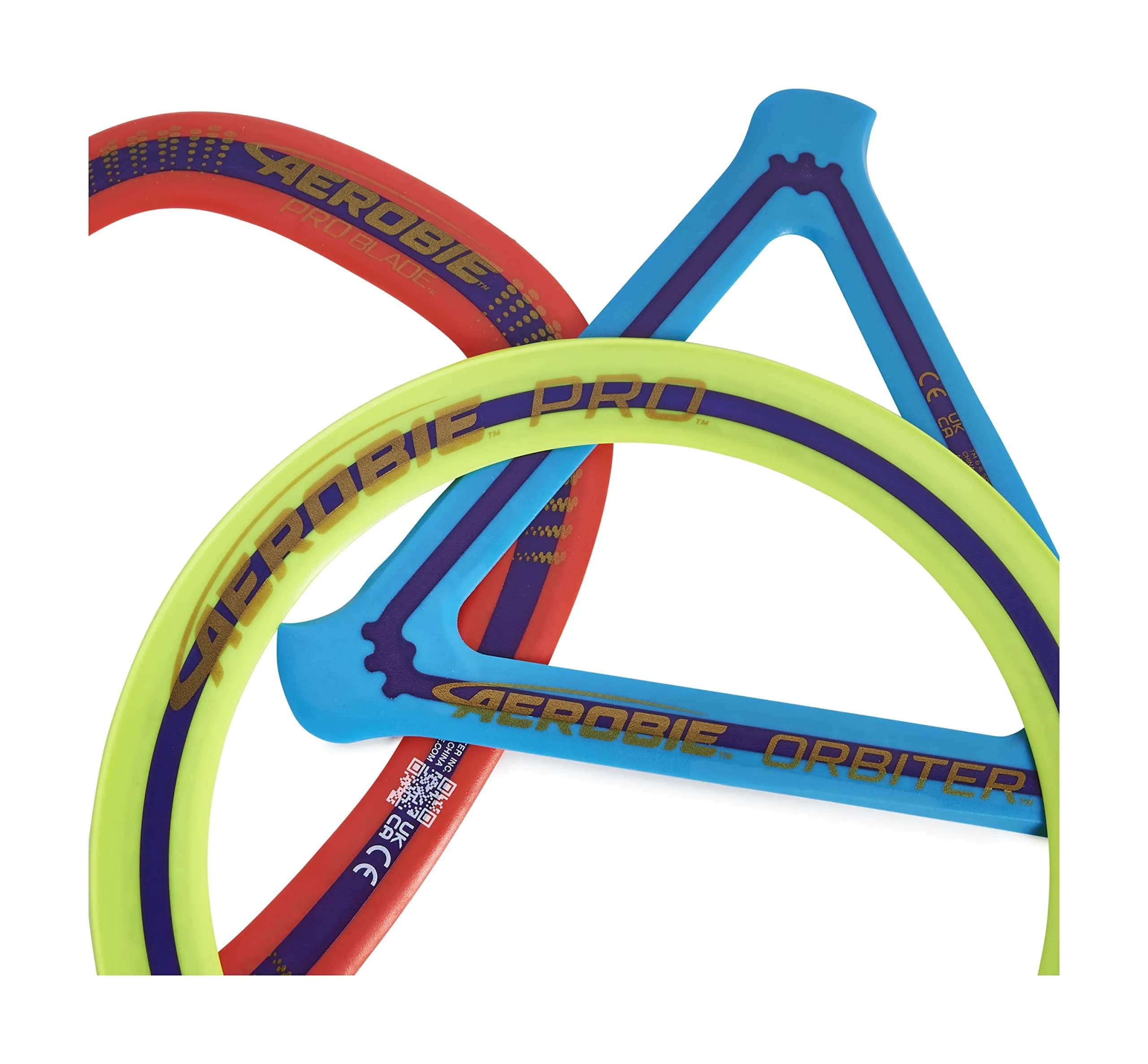 Aerobie 3-Piece Flying Ring Combo Pack with Pro Ring, Orbiter Boomerang, and Pro Blade, 3 Rings | World Record Distance & Self-Leveling Flight - view 4