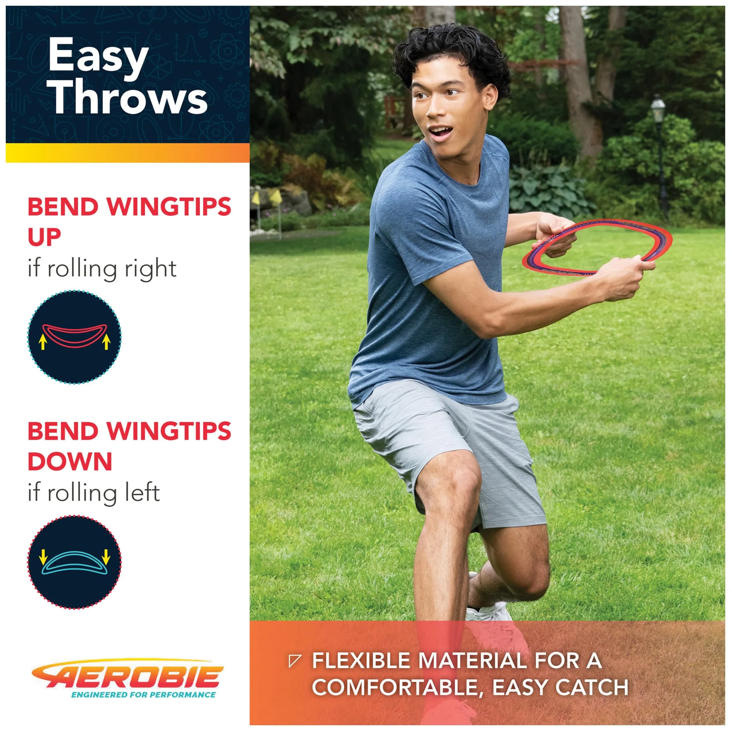Aerobie Pro Blade Throw Ring, 14-inch Diameter, Red | World Record Distance Flying Disc - view 5