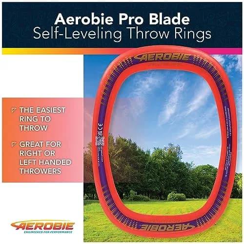 Aerobie Pro Blade Throw Ring, 14-inch Diameter, Red | World Record Distance Flying Disc thumbnail 2