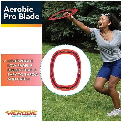 Aerobie Pro Blade Throw Ring, 14-inch Diameter, Red | World Record Distance Flying Disc thumbnail 3