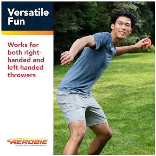 Aerobie Pro Lite Miniature Throwing Discs 3-Pack (2 Red, 1 Purple) | Perfect for Kids, Backyard Games & Disc Golf thumbnail 5
