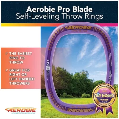 Aerobie Pro Blade Throw Ring Purple 35.56cm (14 inch) | World Record Distance Flying Disc thumbnail 2