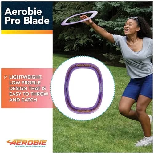 Aerobie Pro Blade Throw Ring Purple 35.56cm (14 inch) | World Record Distance Flying Disc thumbnail 3