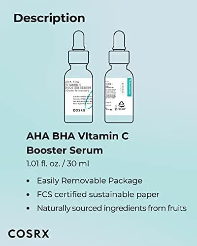COSRX AHA BHA Vitamin C Booster Serum 1.01 fl oz | Anti-Aging Niacinamide for All Skin Types thumbnail 7
