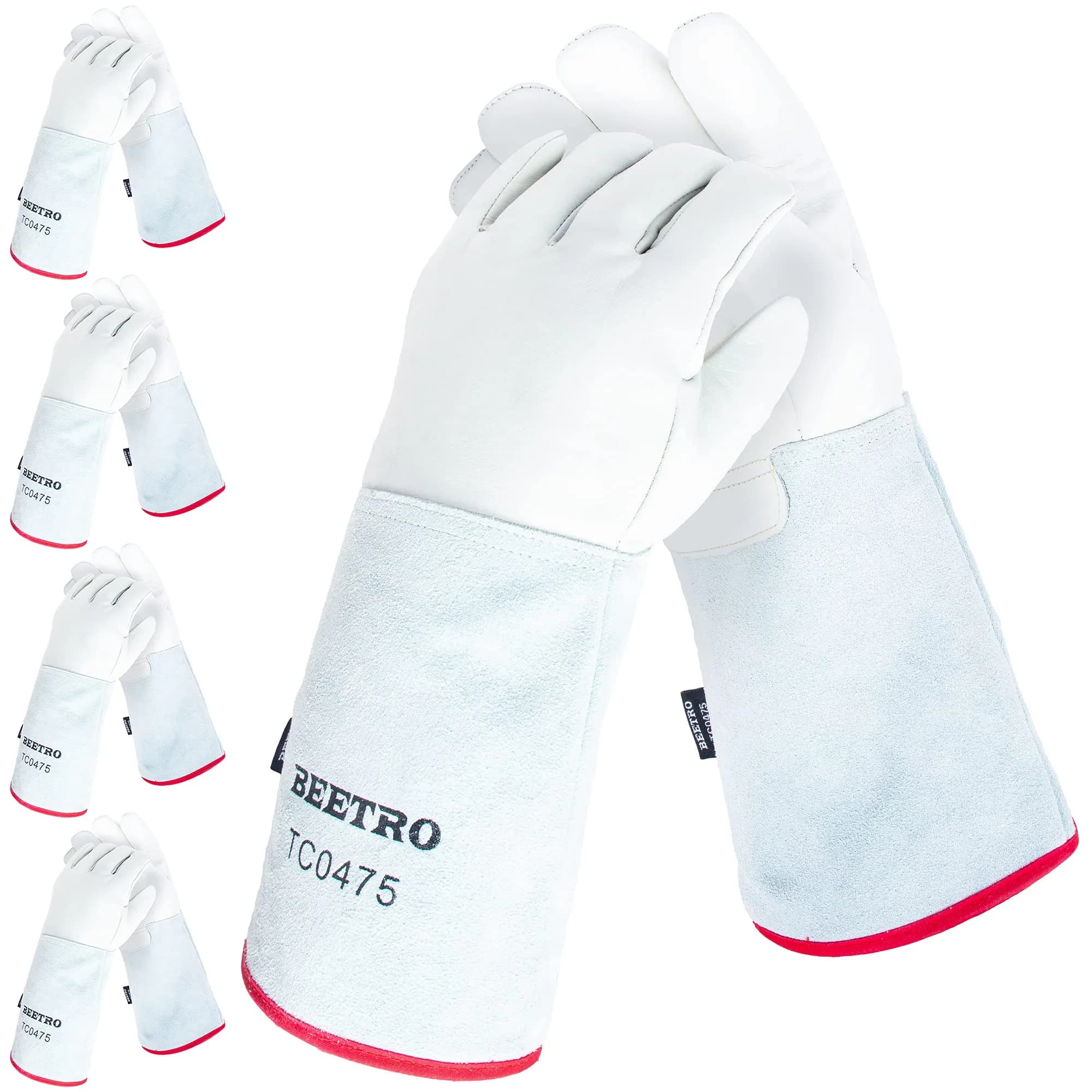 BEETRO -292℉— -418℉/-180℃— -250℃ Cryogenic Antifreeze Gloves 16 Inch | Low Temp Resistant, 5 Pairs - main product image