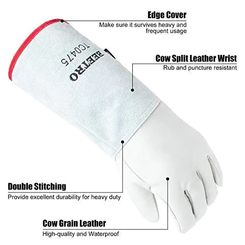 BEETRO -292℉— -418℉/-180℃— -250℃ Cryogenic Antifreeze Gloves 16 Inch | Low Temp Resistant, 5 Pairs thumbnail 8