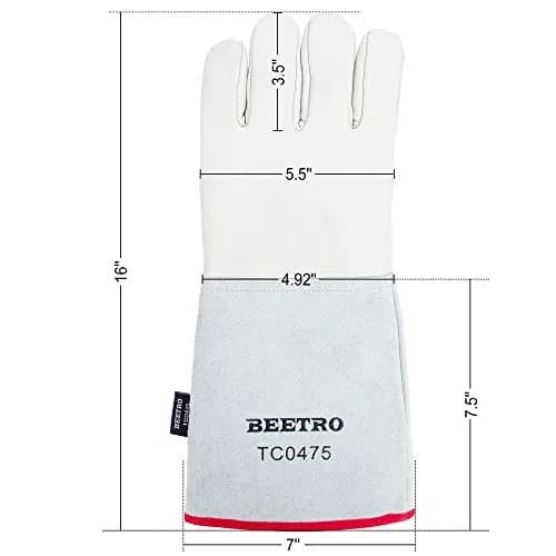 BEETRO -292℉— -418℉/-180℃— -250℃ Cryogenic Antifreeze Gloves 16 Inch | Low Temp Resistant, 5 Pairs thumbnail 2