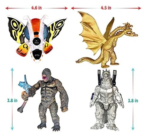 TwCare Set of 7 Godzilla Toys with Carry Bag | Movable Joints Action Figures for Kids thumbnail 5