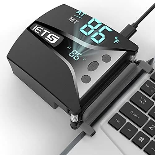 IETS GT202UB Vacuum Laptop Fan Cooler with Temperature Display | Rapid Cooling for Gaming Laptops thumbnail 1