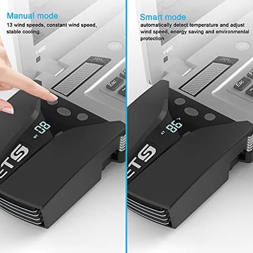 IETS GT202UB Vacuum Laptop Fan Cooler with Temperature Display | Rapid Cooling for Gaming Laptops thumbnail 4
