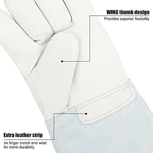 BEETRO -292℉— -418℉/-180℃— -250℃ Cryogenic Antifreeze Gloves 14 Inch | Low Temp Resistant 5 Pairs thumbnail 9