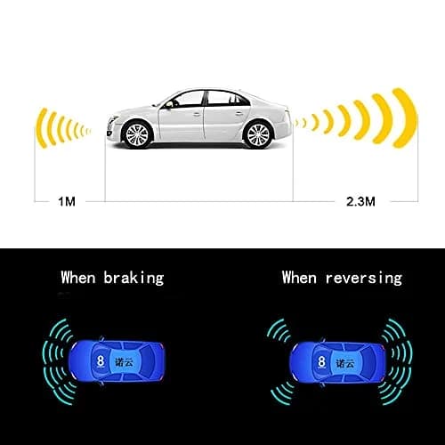 ELSNU 8-Sensor Parking Assist System with Digital LCD Display & Voice Alerts (Silver) thumbnail 2