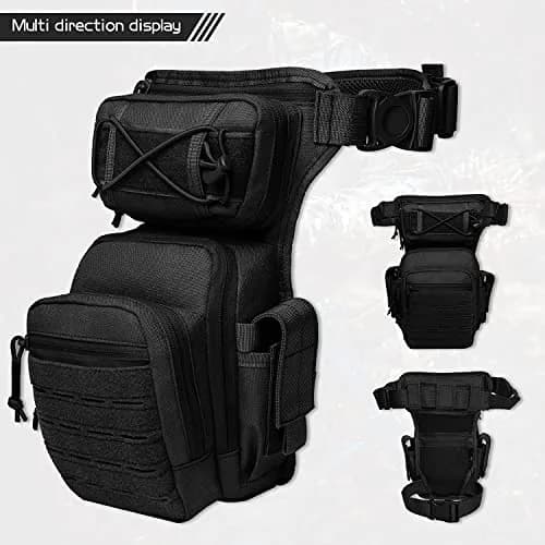 ATZB Drop Leg Bag for Men Women Military Tactical Thigh Pack 26cm x 33cm Waterproof Nylon thumbnail 3