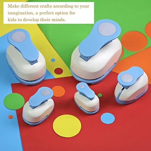 ECOHU Set of 5 Circle Paper Punches | 7.62 cm (3'') to 5.08 cm (2'') Crafting Sizes thumbnail 6