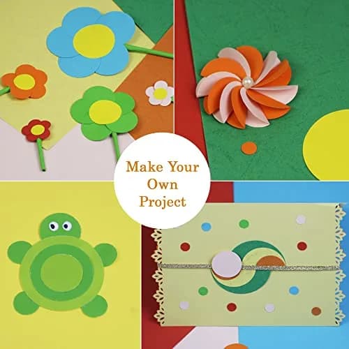 ECOHU Set of 5 Circle Paper Punches | 7.62 cm (3'') to 5.08 cm (2'') Crafting Sizes thumbnail 7
