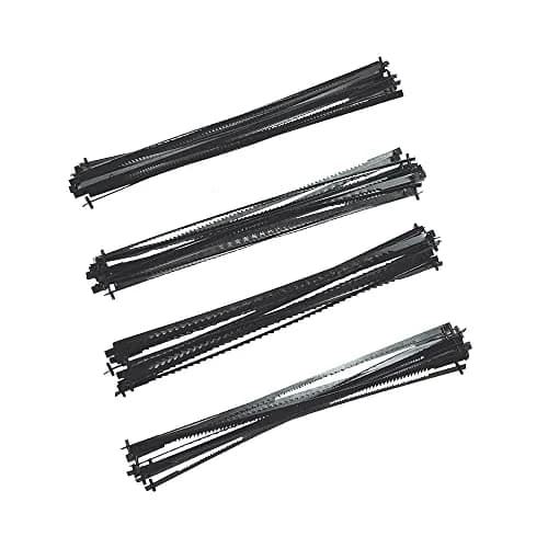 FOXBC 5-Inch Pin End Scroll Saw Blades (48 Pack) | 4 TPI Assortment for Wood & Plastic thumbnail 1