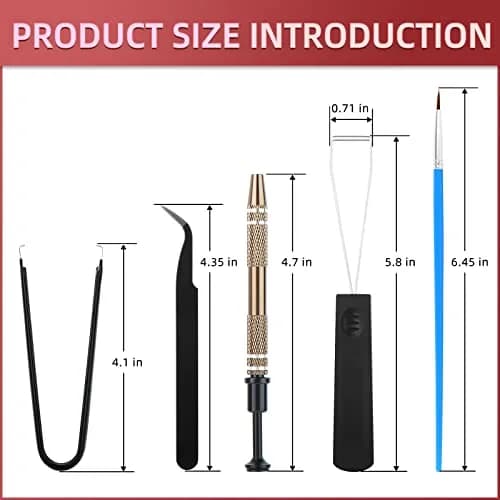 YIMAGUJRX RUNJRX Keyboard Lube Kit with Tweezers, Keycap Puller, Switch Puller, 4-Claw Grabber, Lube Pen for Custom Keyboard thumbnail 2