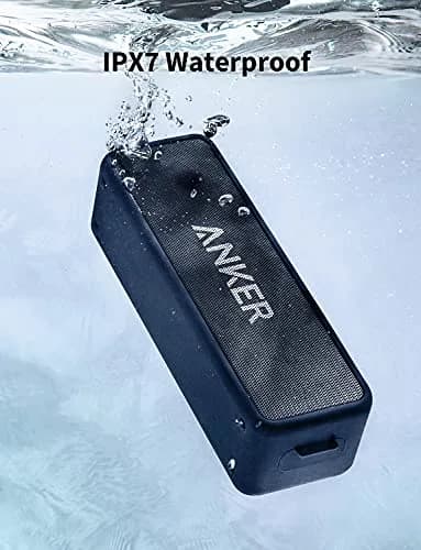 Anker Soundcore 2 Portable Bluetooth Speaker, Navy Blue | 12W Stereo Sound, IPX7 Waterproof, 24-Hour Playtime thumbnail 5