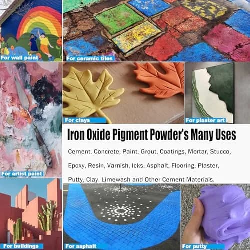 Huixiang Cement Pigment Powder & Concrete Color Pigment - Blue | Vibrant, Weatherproof, Fast-Dissolving 2.2lb thumbnail 6