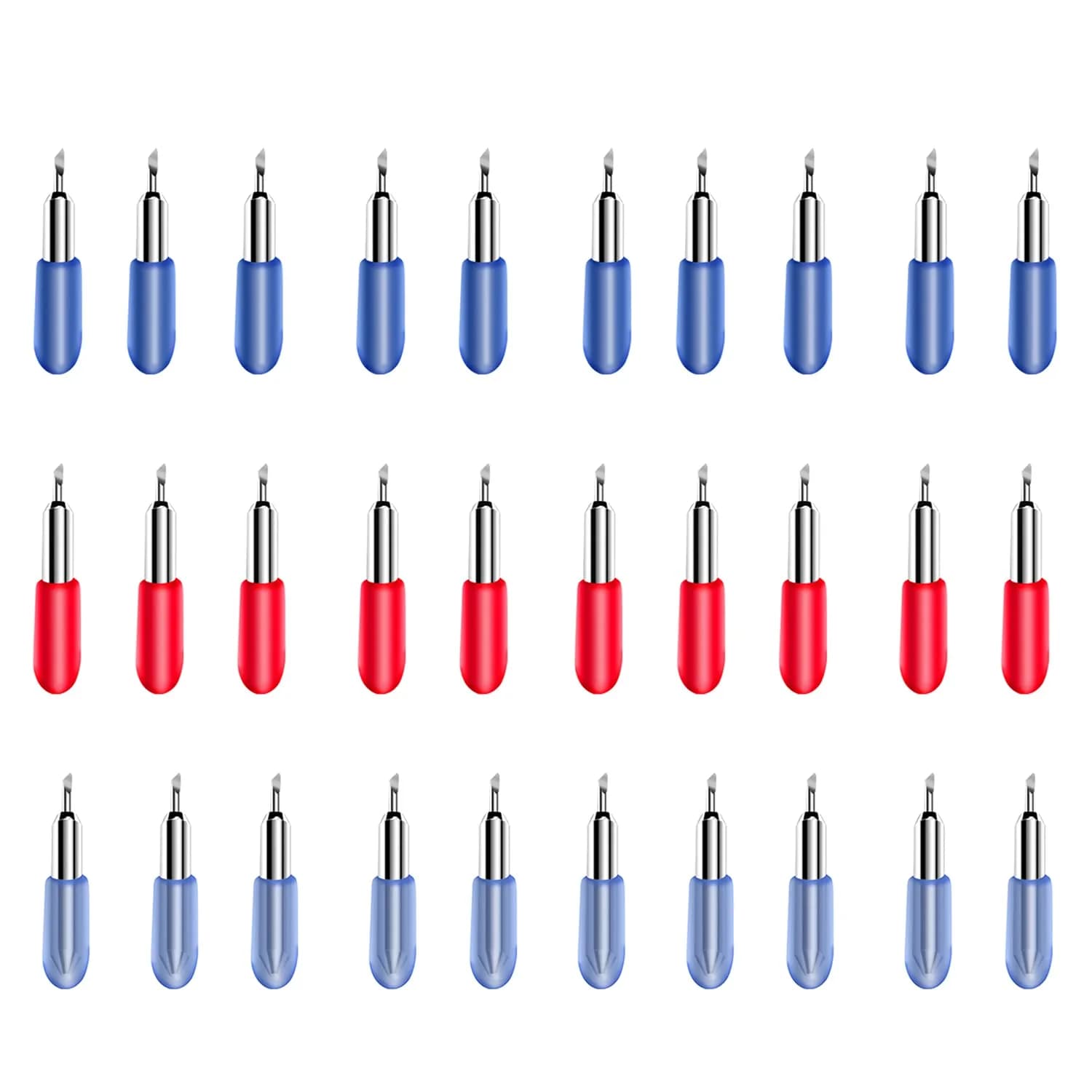 Mekote 30 PCS Replacement Blades for Joy & Joy Xtra Machines | 45°/30°/60° Fine Point Blades - main product image