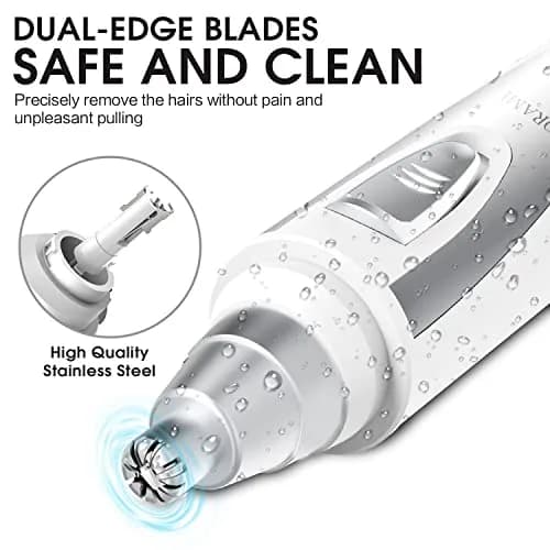 ZORAMI Ear and Nose Hair Trimmer Clipper for Men Women | IPX7 Waterproof, Dual-Edge Blades thumbnail 3