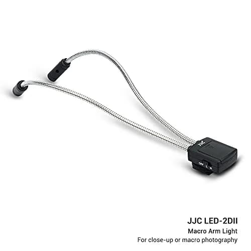 JJC 10" Long Portable Shoe-Mount LED Macro Arm Light | 26cm (10") Total Length, 23cm (9.1") Flexible Arm thumbnail 3