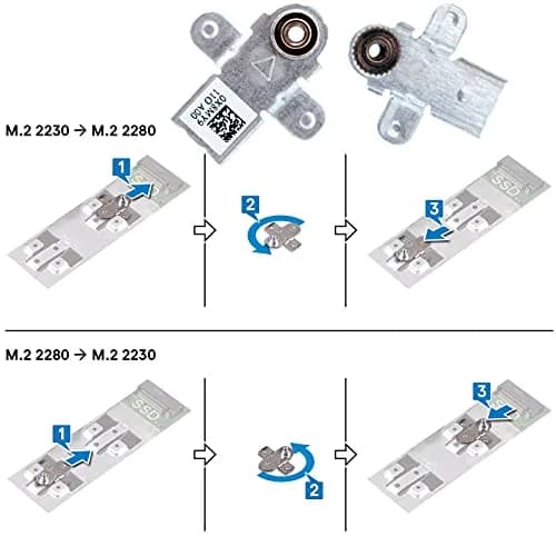 N\A M.2 2280 SSD Heatsink Thermal Shield with Support Bracket for Dell G15 5510 Series | Compatible Cooling Solution thumbnail 4