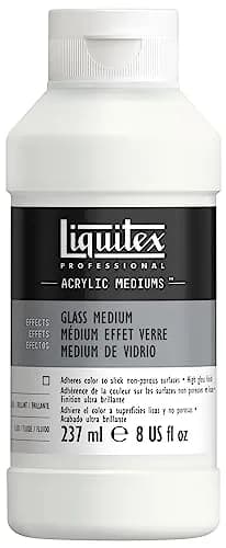 Liquitex Professional Effects Glass Medium 237ml (8 Fl Oz) | Creates Glossy, Scratch-Resistant Surfaces on Glass, Ceramics & Porcelain thumbnail 1