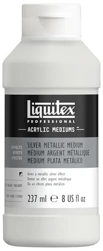 Liquitex Professional Effects Medium Silver Metallic 237ml (8-oz) | Acrylic Paint Medium for Luster & Blends thumbnail 1