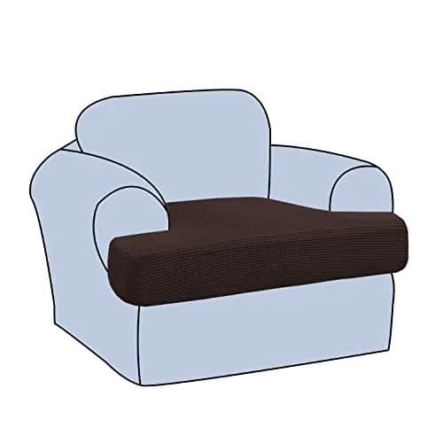 H.VERSAILTEX Stretch T Cushion Chair Sofa Slipcover 32-40" | Thick Jacquard Fabric, Elastic Bands, Protect & Beautify thumbnail 1