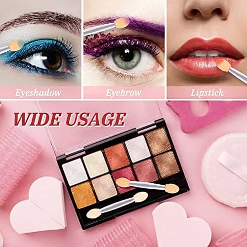 MORGLES Eyeshadow Applicators Sponge Clear Disposable 50PCS | Soft, Dual-Ended, Mess-Free Makeup thumbnail 5